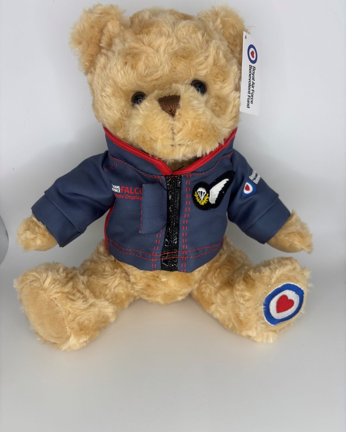 Falcons display team bear, photographed for paid social advertising