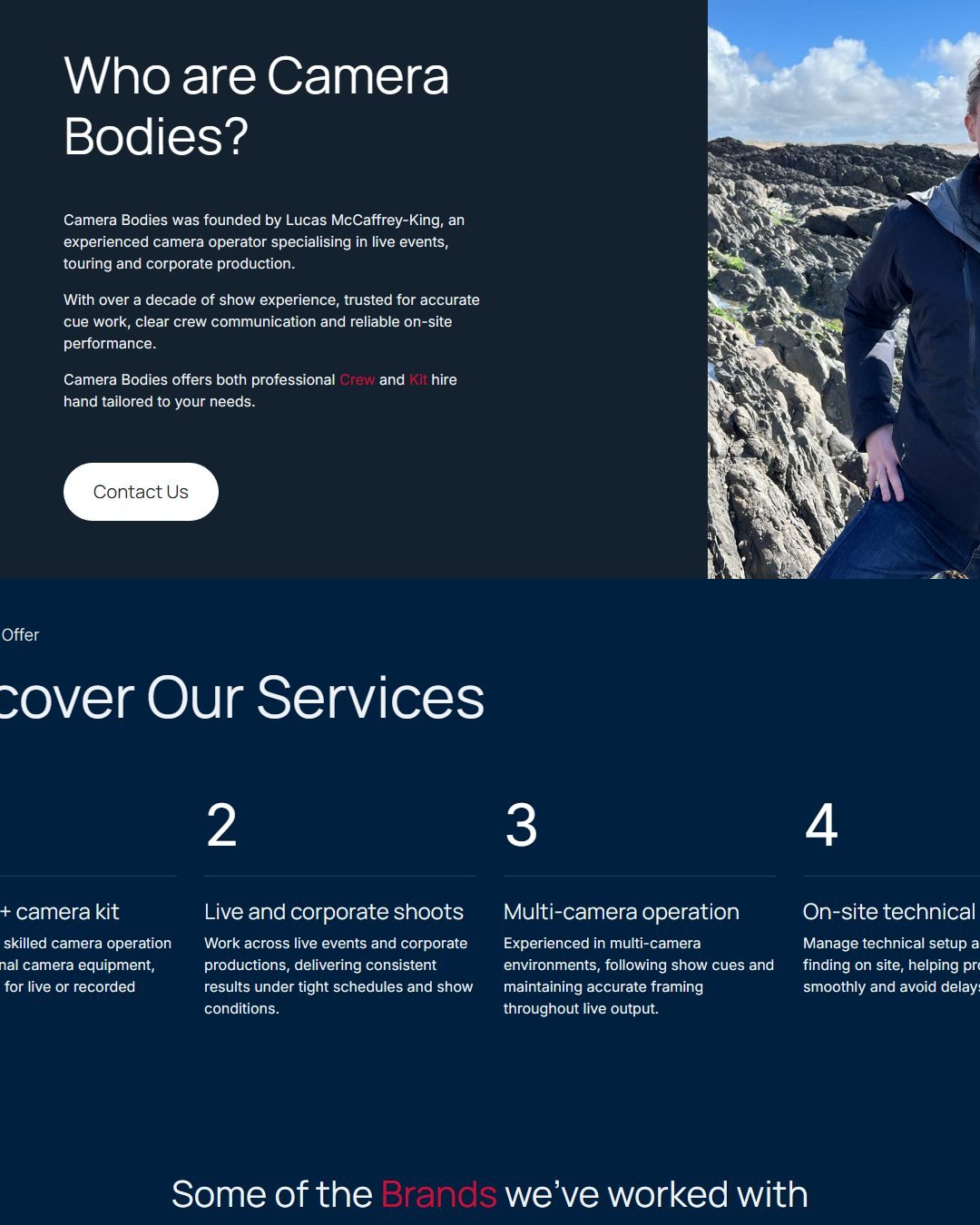 Camera Bodies services and booking flow