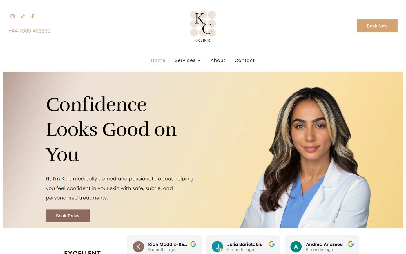 K-Clinic website design