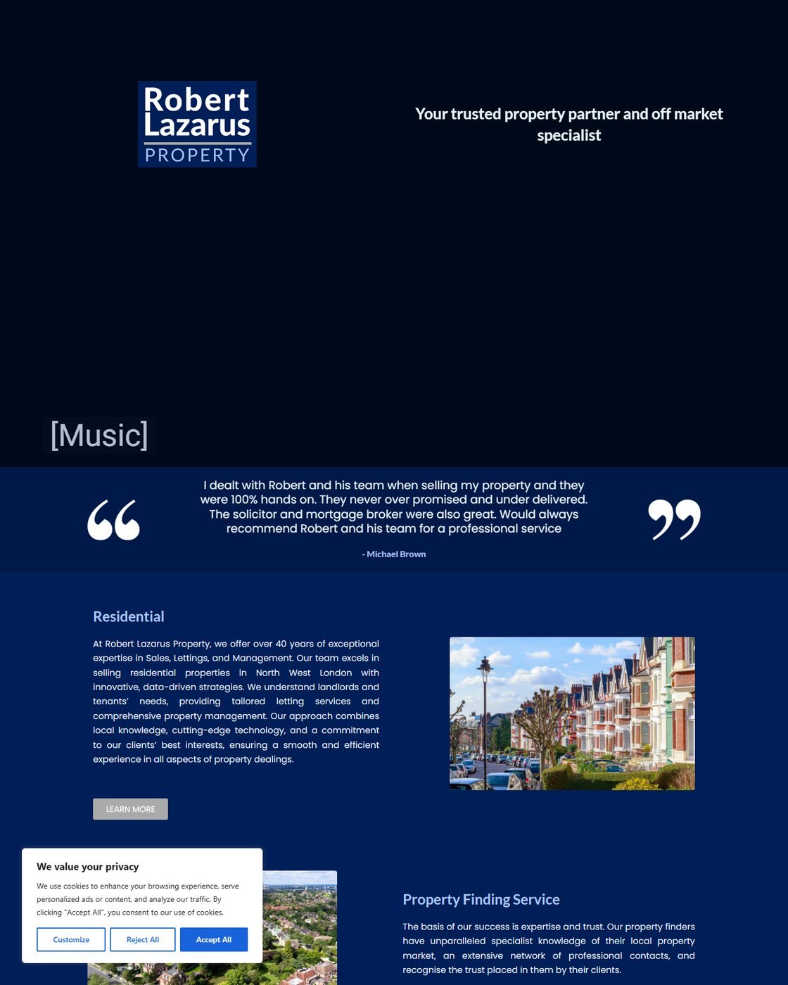 Robert Lazarus Property brand identity