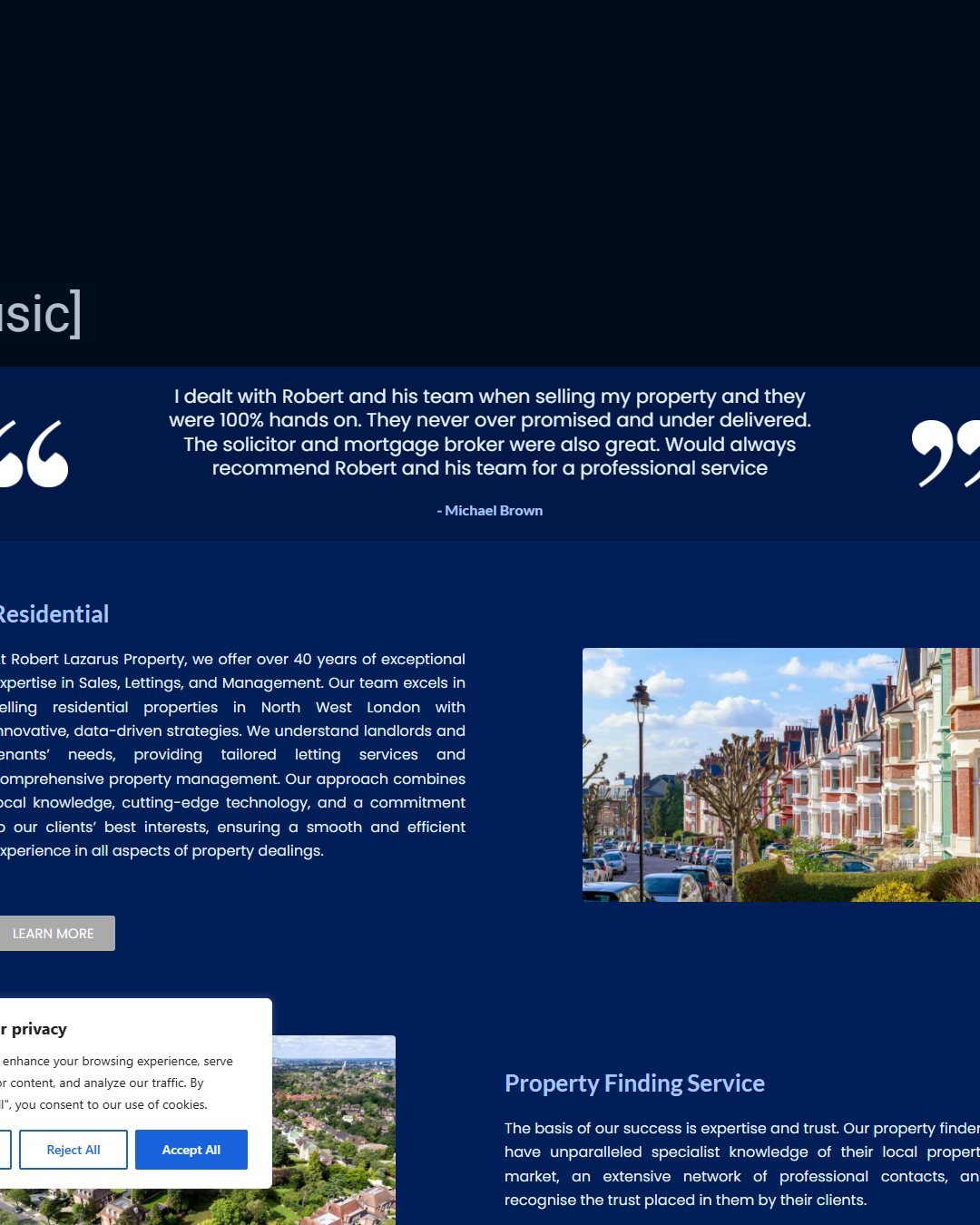 Robert Lazarus Property service pages