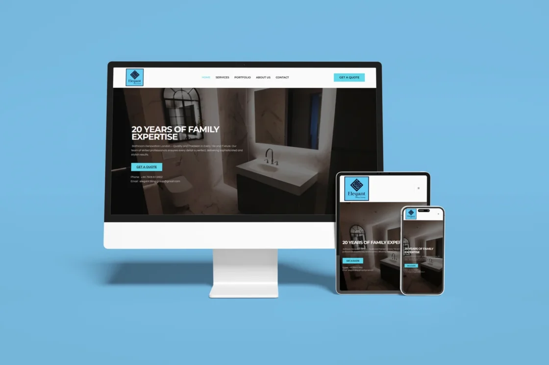 Elegant Tiling Group Website & Branding